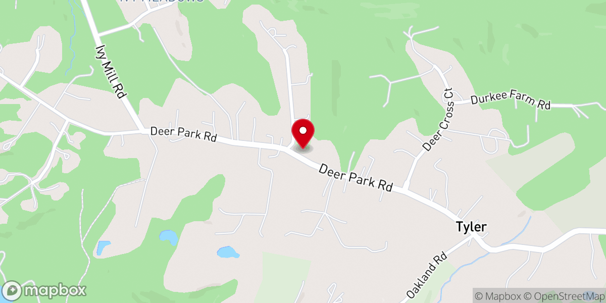 Map showing location of Life Church