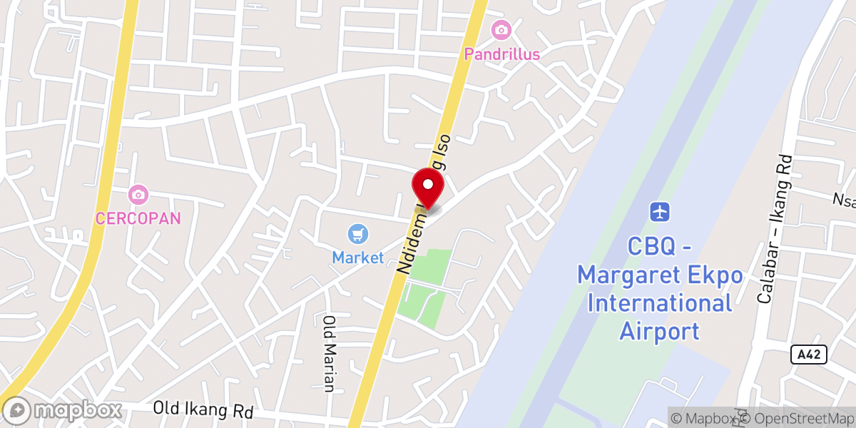 Map showing location of Saint Mary Catholic Church