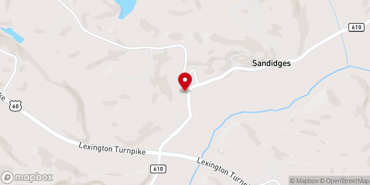 Map showing location of Emmanuel Baptist Church