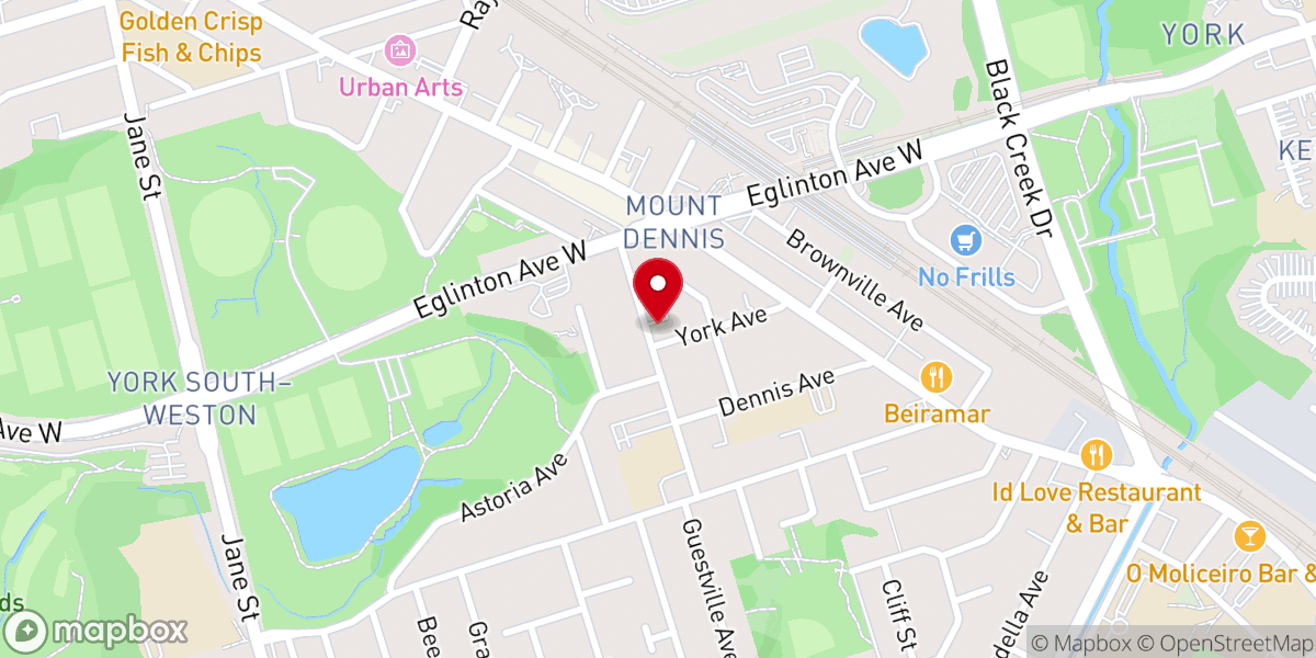 Map showing location of Our Lady of Victory Church