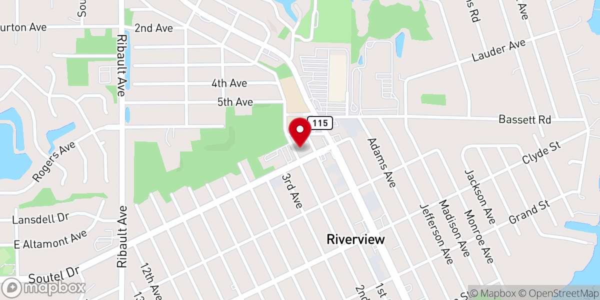 Map showing location of Riverview Church of Christ