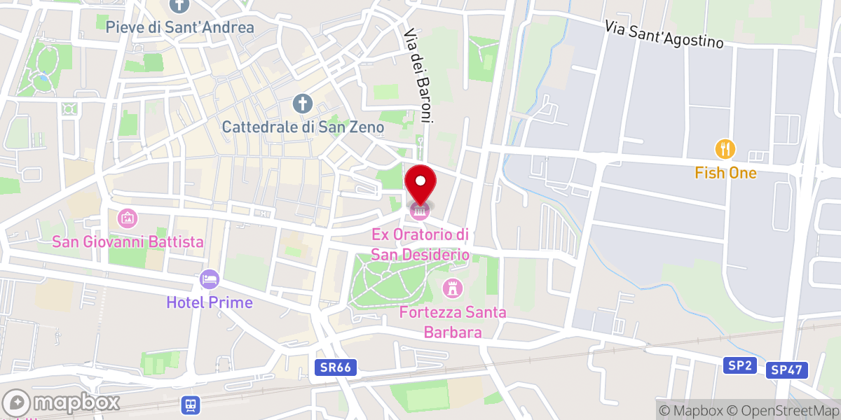 Map showing location of Oratorio di San Desiderio