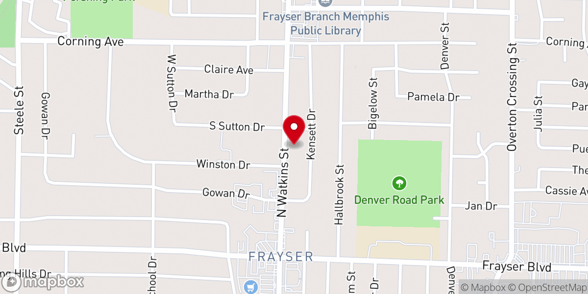 Map showing location of Power of Faith Ministries