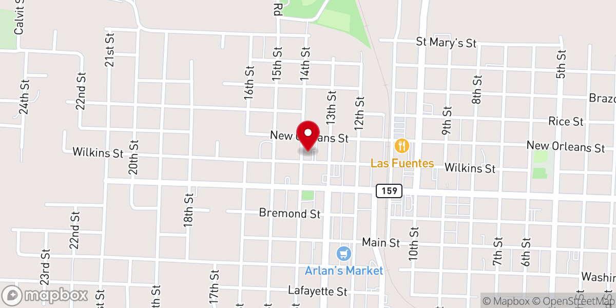 Map showing location of The Church of Refuge