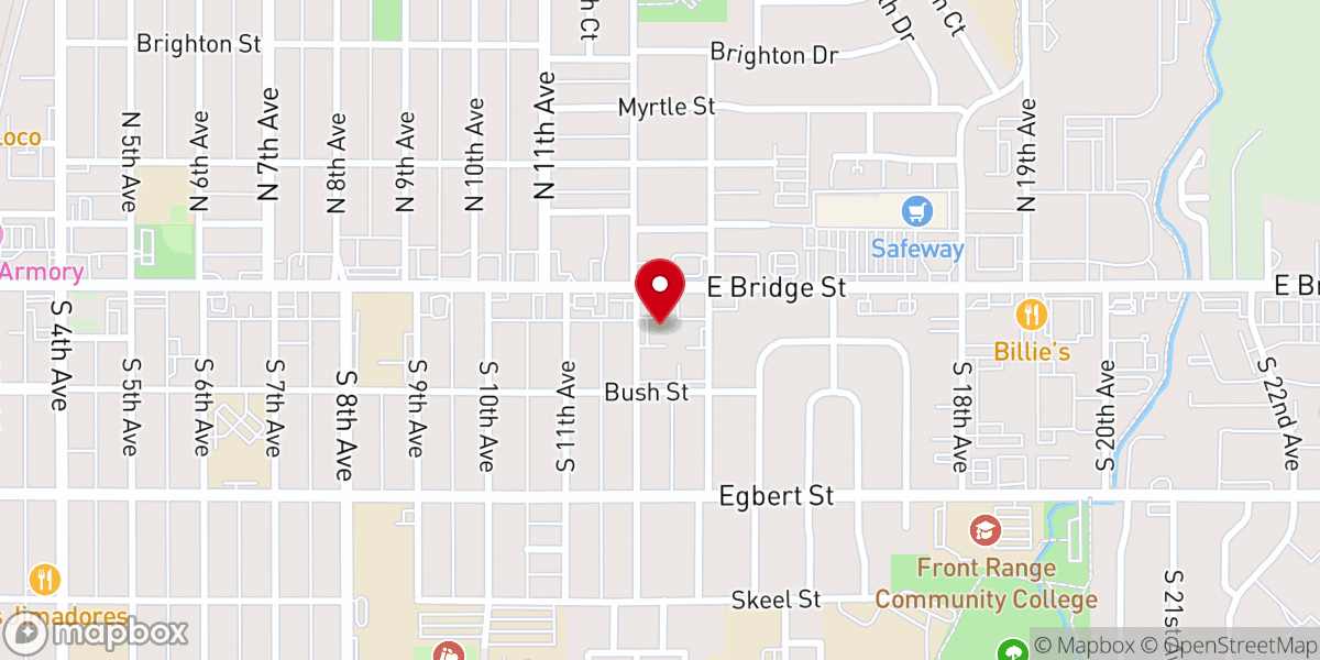 Map showing location of Grace Evangelical Free Church