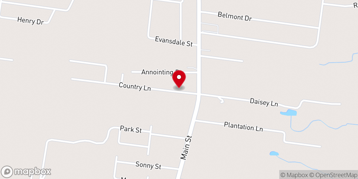 Map showing location of Life Church Opelousas
