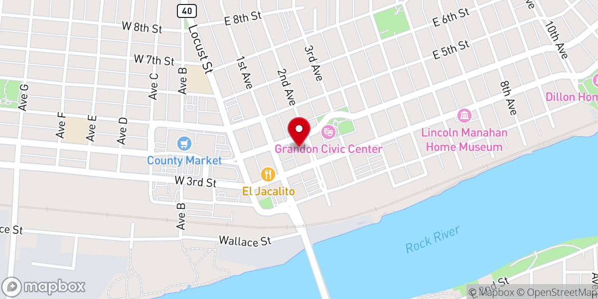 Map showing location of First Congregational Church of Sterling