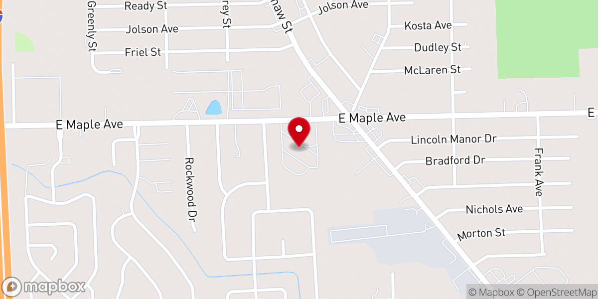 Map showing location of Emmanuel Church Grand Blanc