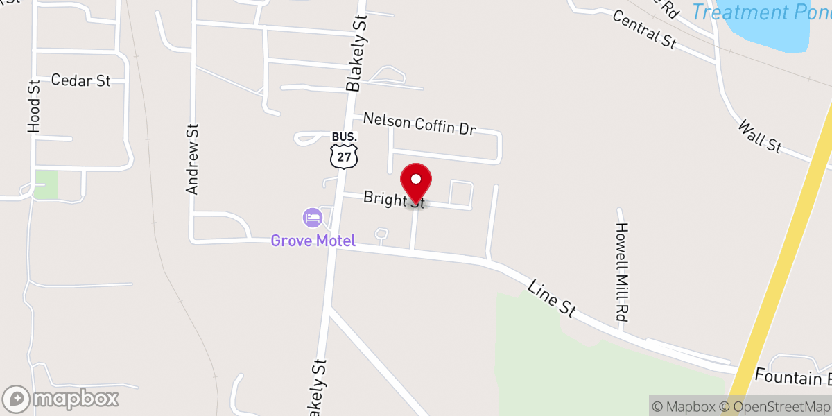 Map showing location of Cuthbert Florist & Gifts