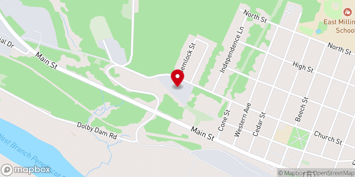 Map showing location of Town Incinerator
