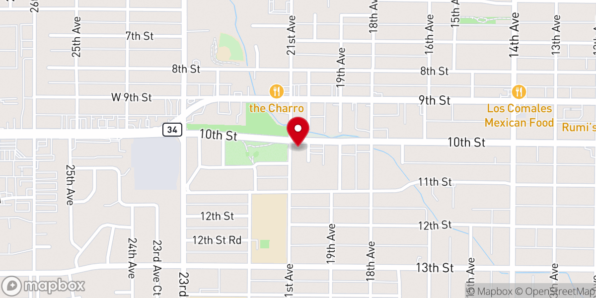 Map showing location of Greeley Seventh-day Adventist Church