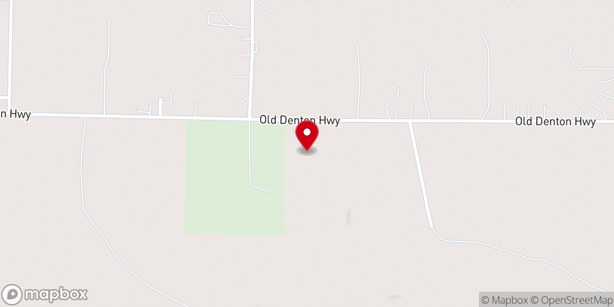 Map showing location of Wise County Cowboy Church