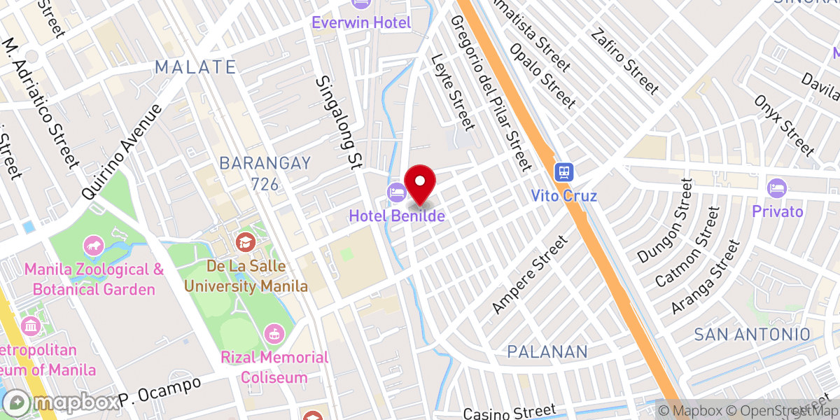 Map showing location of United Pentecostal Church - Santa Ana, City of Manila