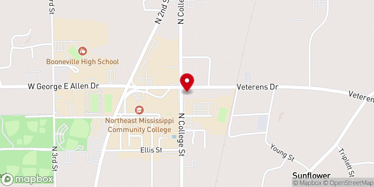 Map showing location of Baptist Student Union