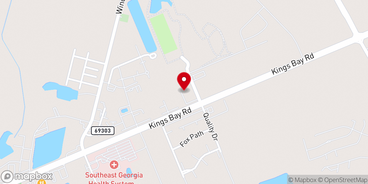 Map showing location of River of Life Baptist Church