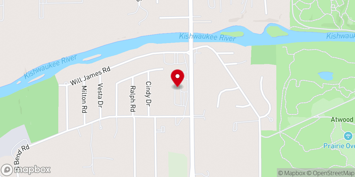 Map showing location of Alive Rockford