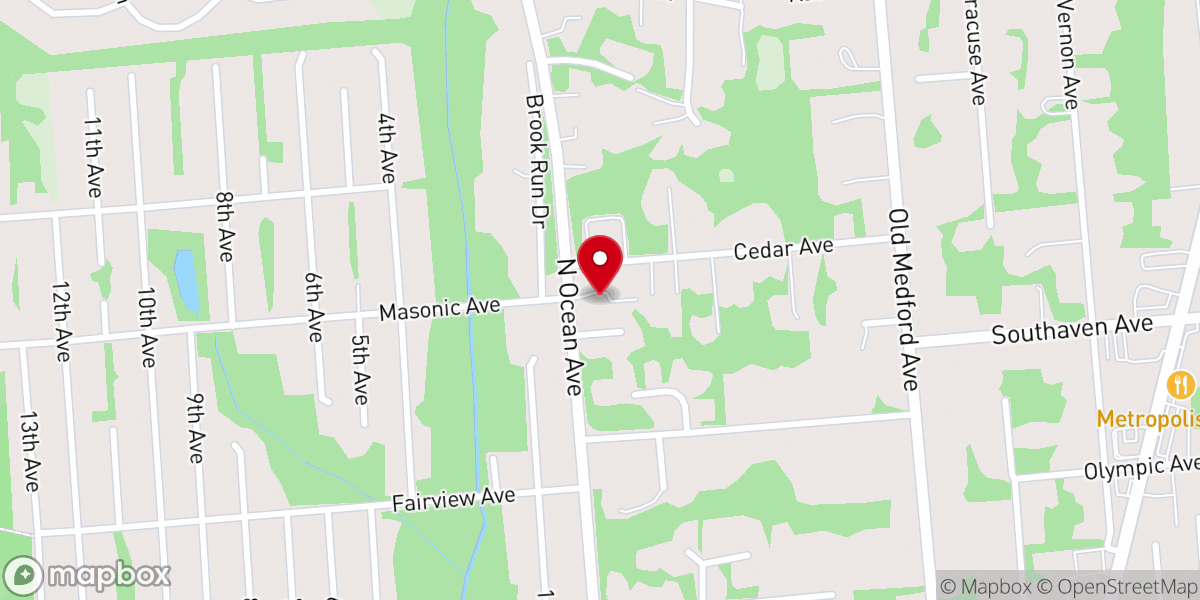 Map showing location of Patchogue Spanish Seventh-day Adventist Church