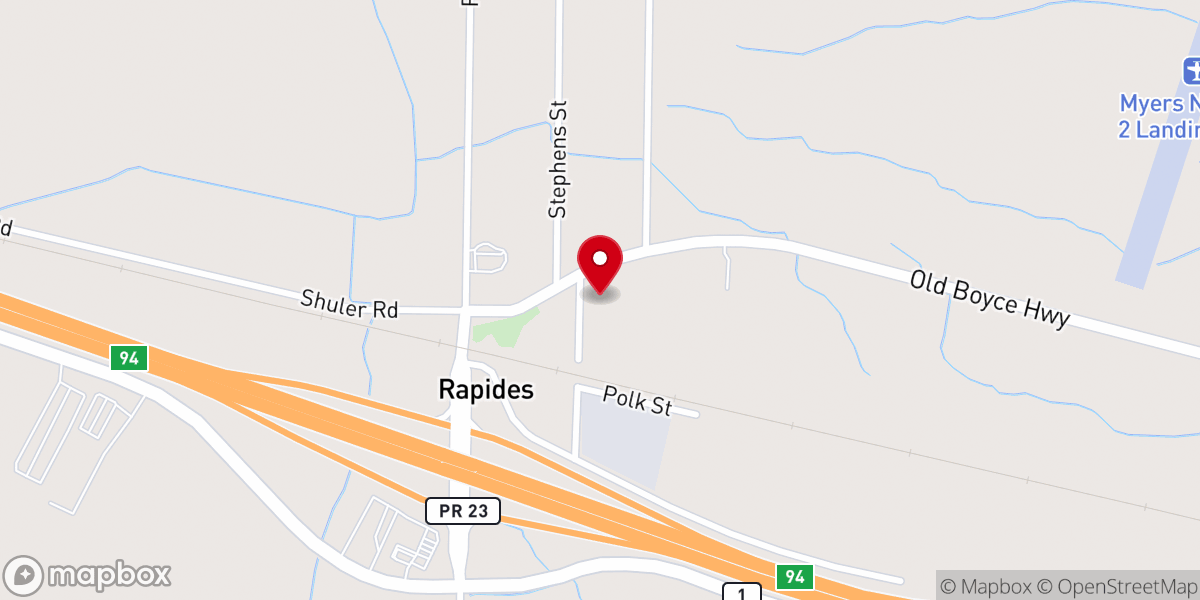 Map showing location of St Matthew Baptist Church