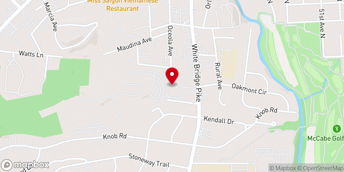 Map showing location of West End Community Church