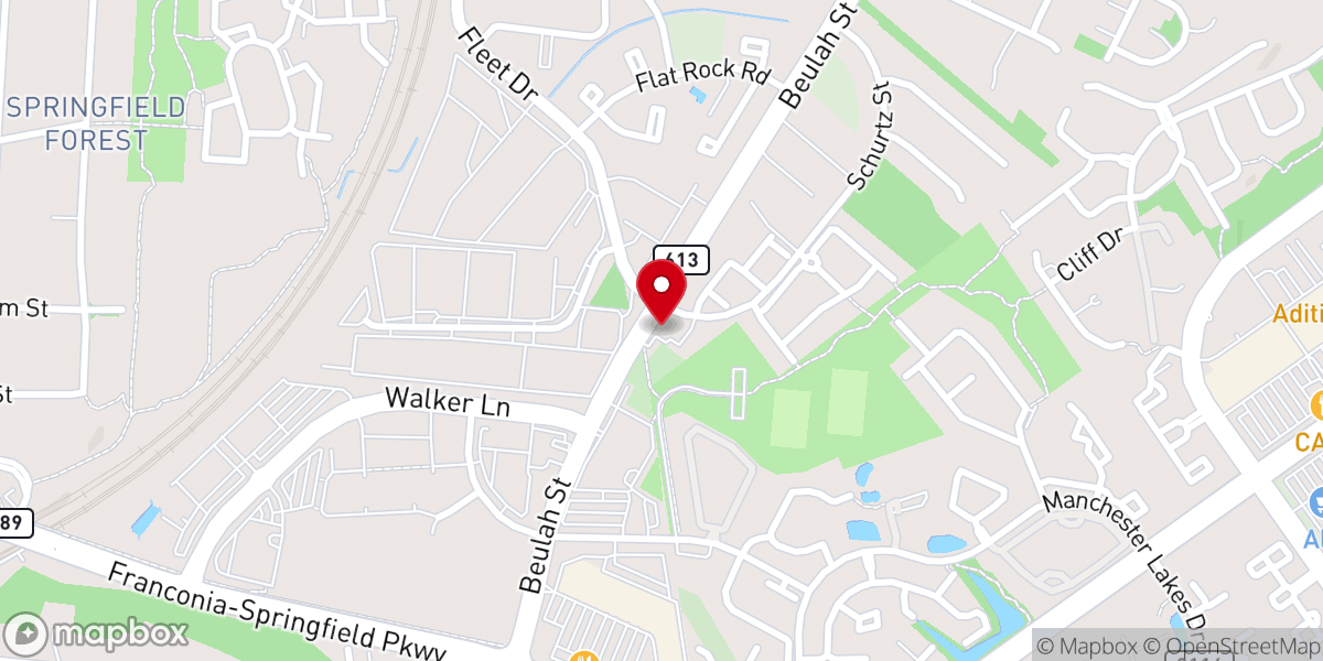 Map showing location of Mount Calvary Community Church