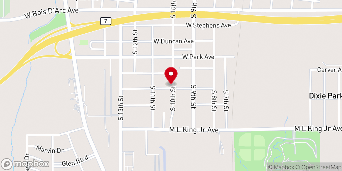 Map showing location of Life Point Fellowship Duncan