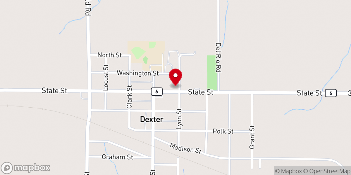 Map showing location of First Presbyterian Church