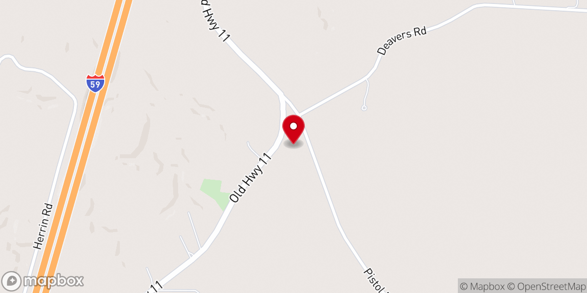 Map showing location of Grace Covenant Church of Lamar County