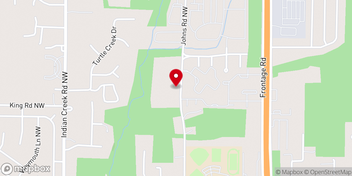 Map showing location of Christ Community Church