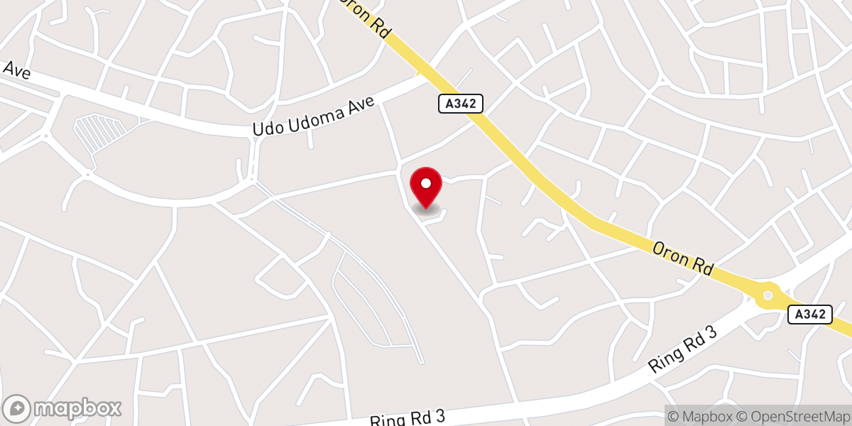 Map showing location of The believers Assembly (Evang.)Nigeria aka The City of Hope Uyo