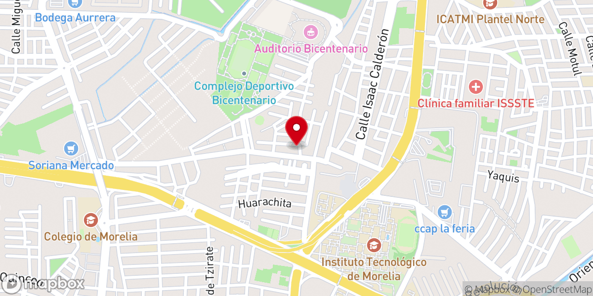Map showing location of Templo de Nuestra Señora De La Soledad