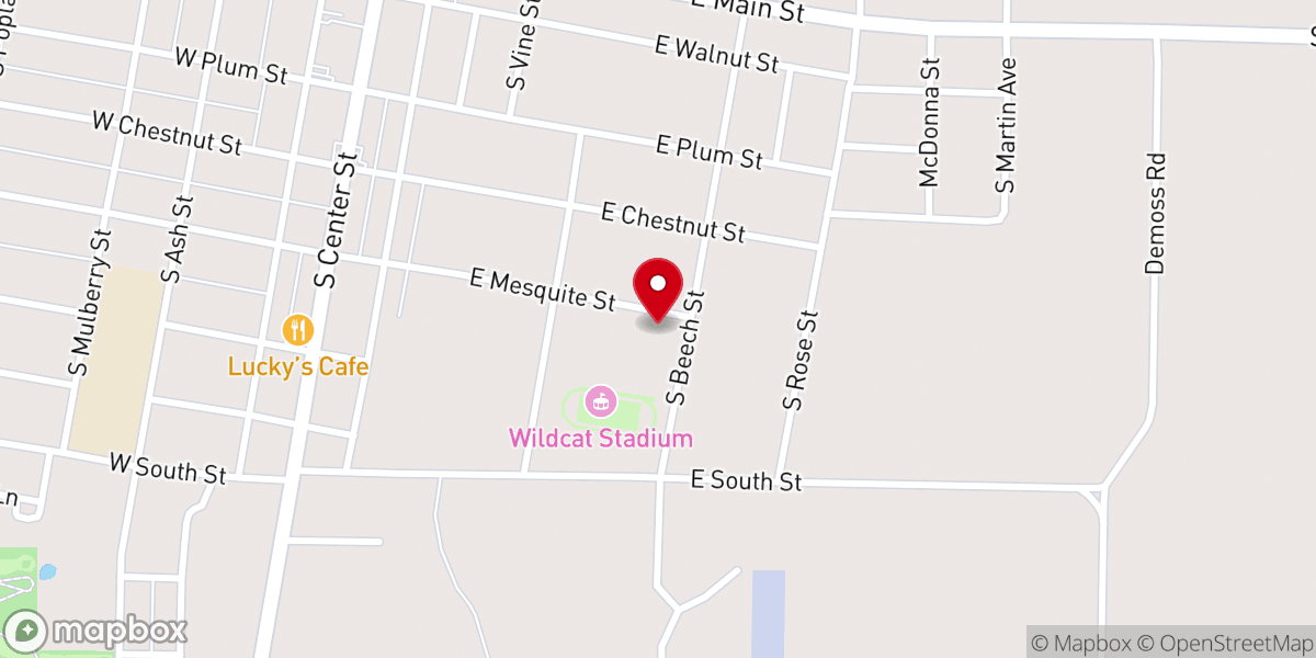 Map showing location of Church Of Christ