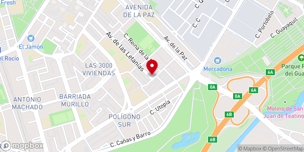 Map showing location of Religiosas Nuestra Señora de la Compasión