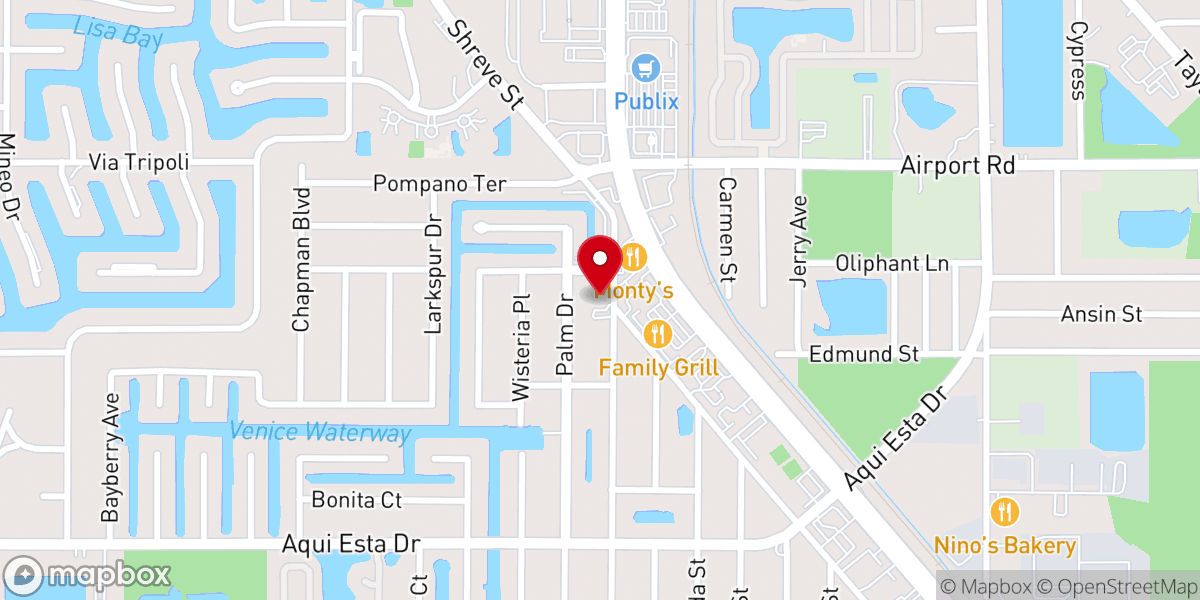 Map showing location of Christ's Community Church