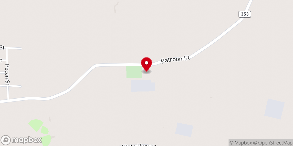 Map showing location of Mount Zion Church
