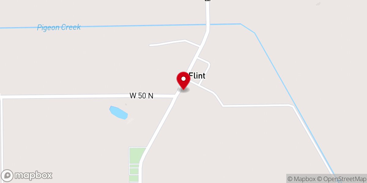 Map showing location of Flint United Methodist Church