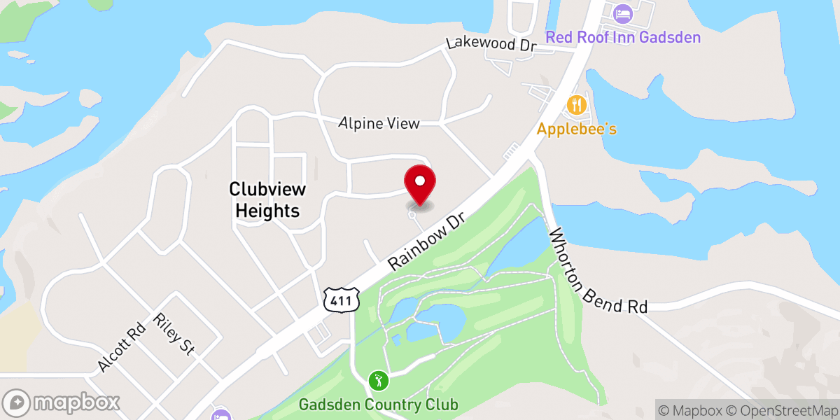 Map showing location of Trinity Lutheran Church