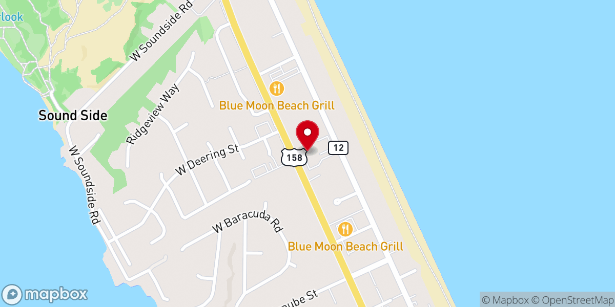 Map showing location of EpiscOBX Outer Banks Summer Chapel