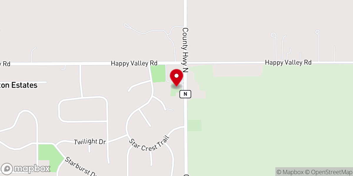 Map showing location of Bristol Lutheran Church