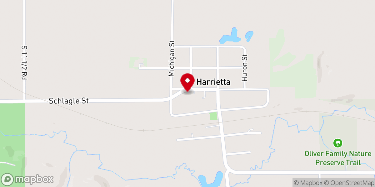 Map showing location of St. Edward Catholic Church