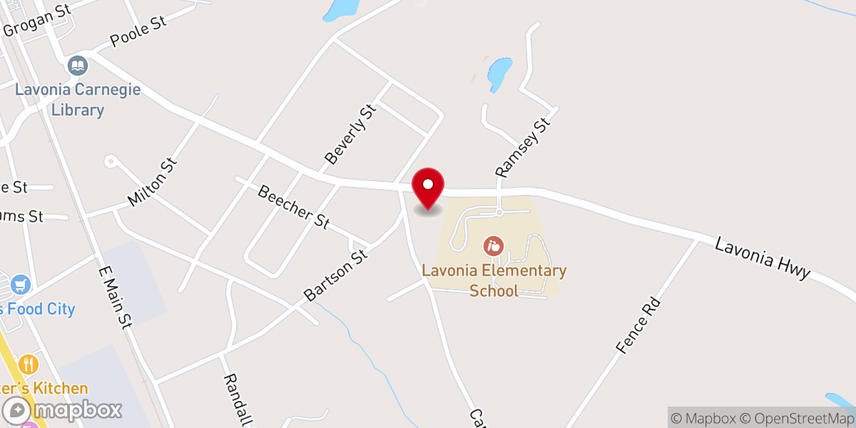 Map showing location of Victory Independent Baptist Church of Lavonia, GA