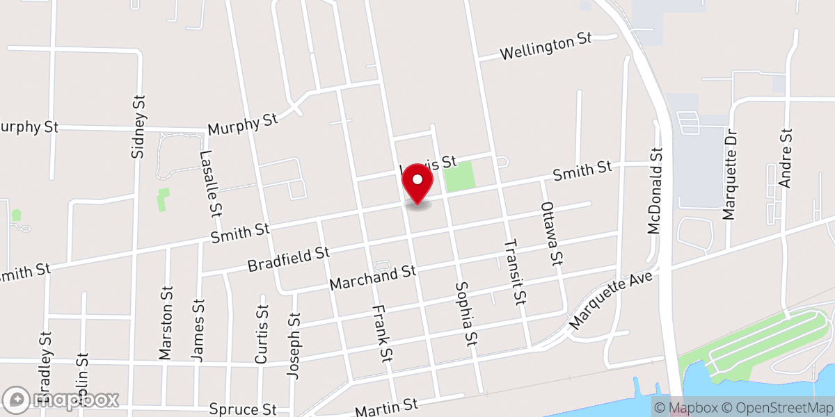Map showing location of Grace Christian Church