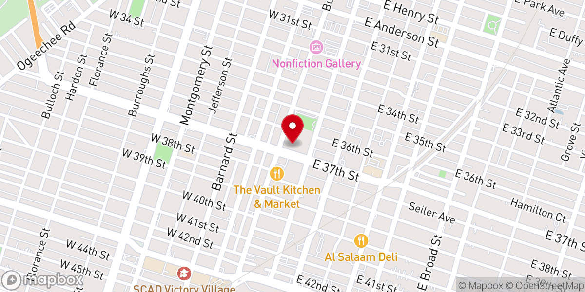 Map showing location of Christ Church Anglican