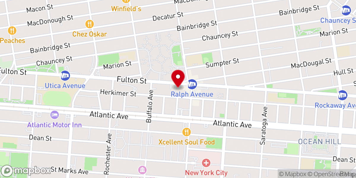 Map showing location of Mt Sinai Church of God In Christ