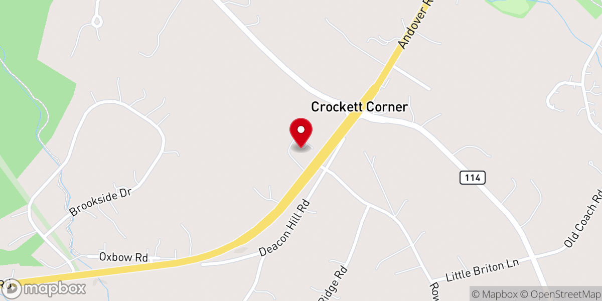 Map showing location of Kearsarge Presbyterian Church