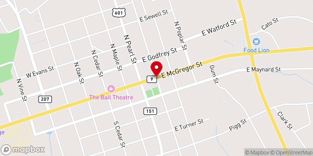 Map showing location of Union church