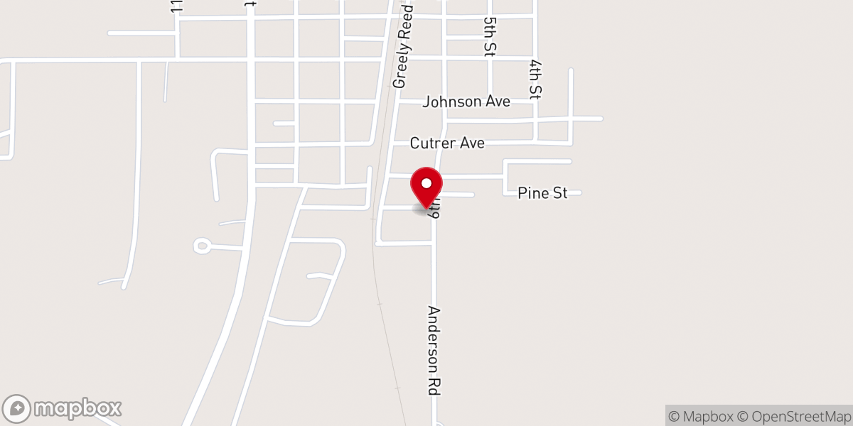 Map showing location of Union Grove Mssnry Baptist Church