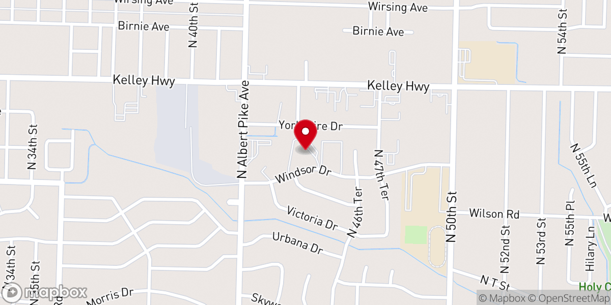 Map showing location of Kingdom Living Church