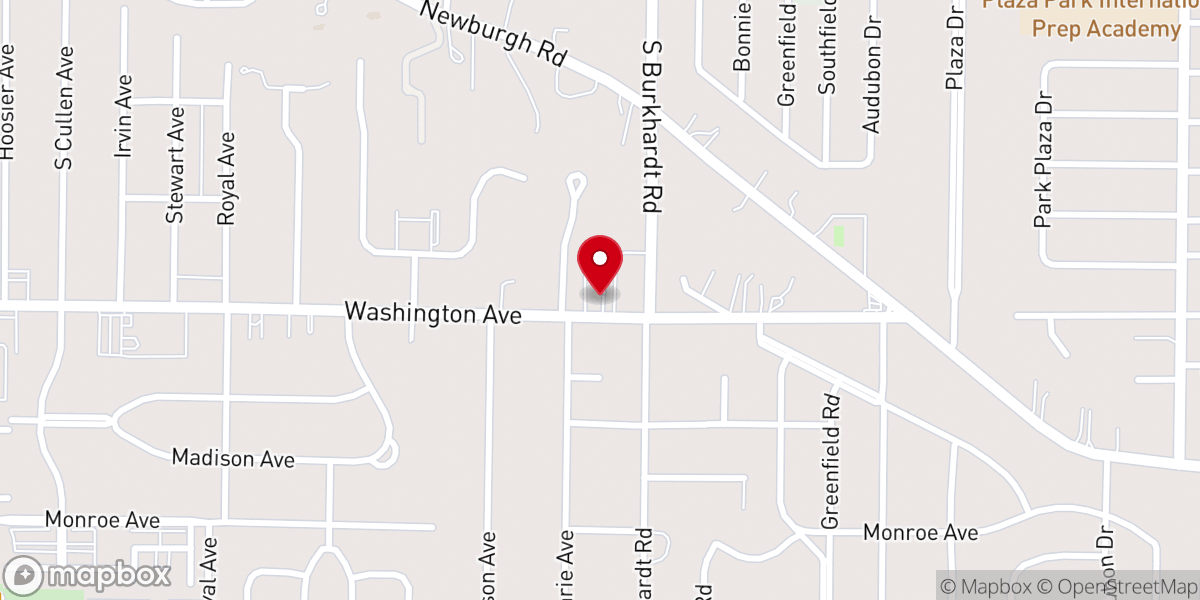 Map showing location of Embrace Church
