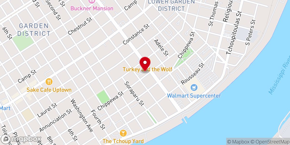 Map showing location of Jackson Avenue Evangelical Congregational Church