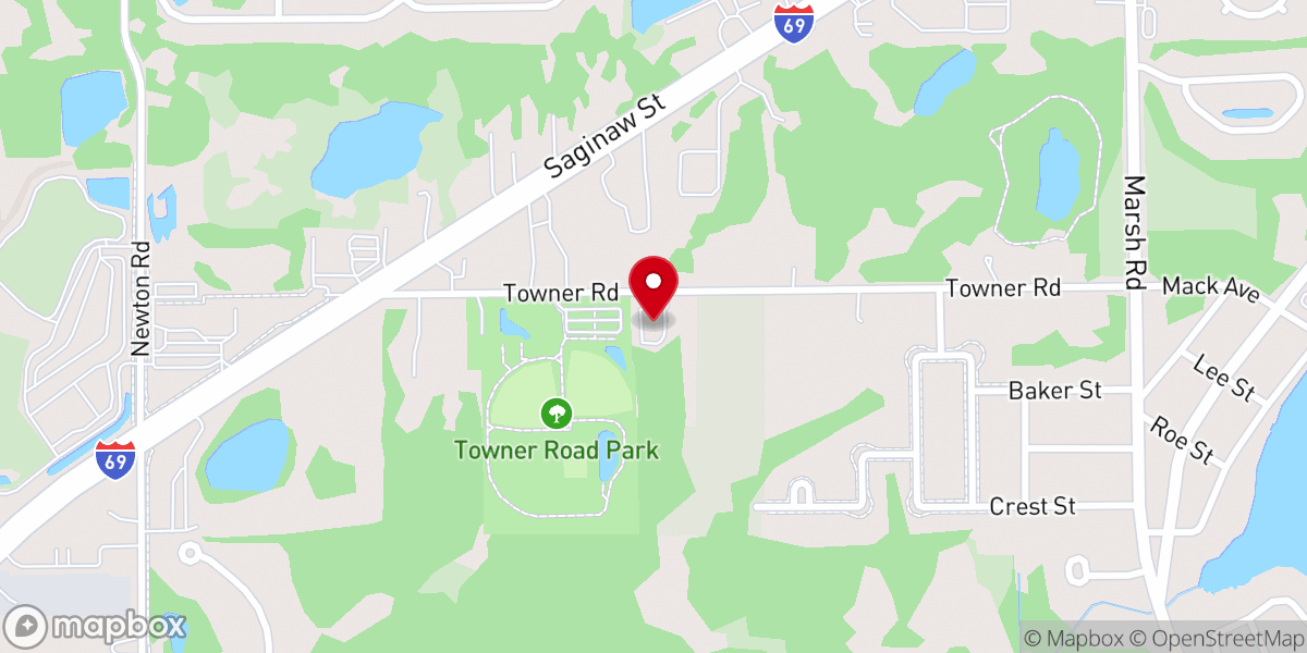 Map showing location of Cornerstone Community Church